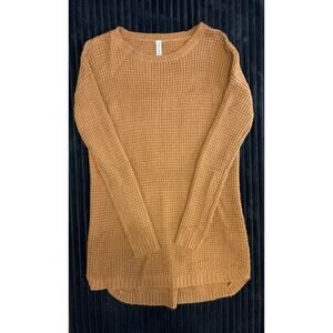 Zenana Premium Somen Knit Mocha Brown Dress Size Small